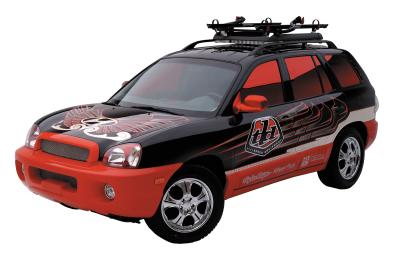 2003 Hyundai Santa Fe SEMA car by Troy Lee Designs