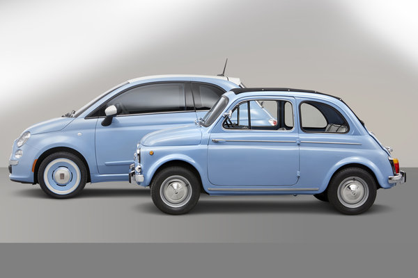 2014 Fiat 500 1957 Edition and 1957 Fiat 500