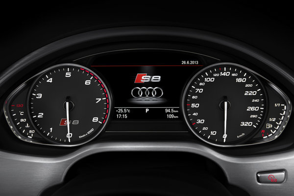 2015 Audi S8 Instrumentation